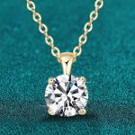 D v&auml;rvi 1 kat 6,5 mm Moissanite kaelakee ripats S925 Sterling Silver Wedding Lab Dimond kaelakeed Kingitused naistele tunnistusega