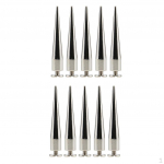 10 Stud Punk Leathercraft Clothes Cone Rivet Silver