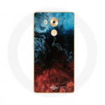 &Uuml;mbris Huawei Mate 8 abstraktse tekstuuriga taustaga punane must sinine