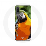 &Uuml;mbris Samsung Galaxy A02 Macaws Parrot Orange Green jaoks