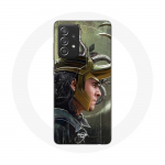 Coque pour Samsung Galaxy A33 5G Loki Thor Ragnarok avec Casque Fanart Saison 1