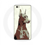 Huawei P8 Lite Dobermani koerat&otilde;u &uuml;mbris