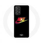 Coque pour Samsung Galaxy A33 5G Nike Logo Couleur fond noir