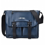 WEIXIER Vintage Retro veekindel Messenger kott Meeste Crossbody kott suure mahutavusega ja &uuml;mberp&ouml;&ouml;ratava kaanega meeste kott Bolso &otilde;lakott meestele sinine
