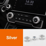 Honda crv CR-V 2017 2018 2022 alumiiniumist auto vahelduvvoolu kliimaseadme l&uuml;liti nupu nupu r&otilde;nga trimmikatte tarvikud h&otilde;be