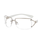 Naiste p&auml;ikeseprillid P&auml;ikesekaitse UV-kaitse Mood Isiksus Retro Y2g Teemantp&auml;ikeseprillid Street Shot N&otilde;gusa kujuga S&otilde;idus&otilde;iduprillid