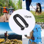 10 tk rihma konks silla pandla v&otilde;tmehoidja klambri konksud kohvri jaoks 2.5CM