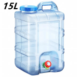 3/5/10/15 l veemahuti kraaniga v&auml;livee&auml;mbriga, suure mahutavusega veepaagid telkimis-joogi&auml;mbriga telkimisvesi 15L sinine