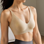 Naiste &uuml;hev&auml;rvilised &otilde;mblusteta magamis-T-s&auml;rk rinnahoidja &otilde;hukesed bralette juhtmevabad rinnahoidjad t&uuml;drukutele SML Xl S must