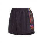 Adidas Originals Logo Prindiga Elastsusega V&ouml;&ouml;koht Vabaaja L&uuml;hikesed P&uuml;ksid Naiste Alaosad Must GD3970 30