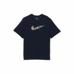 Nike Lilleline Logo Vabaaja Spordi &Uuml;mmarguse Kaelusega L&uuml;hikeste Varrukatega T-s&auml;rk Meeste Topid Must DV1215-010 S