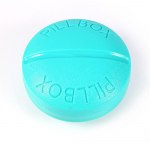 Protable Mini Pill Box Meditsiinipagasi Korraldaja Hoiu jaoturi hoidik sinine