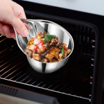 K&ouml;&ouml;gis aurutatud munade kauss, 304 roostevaba teras, paksendatud riisikauss eelroaks, ramaniks,