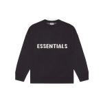 Fear of God Essentials Kootud kampsun FW20 kollektsioon Unisex Topid Must 0192508520004001 L white