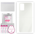 apgo MATTE Protective Skin Sticker for the back compatible with ZTE Voyage 10, Wrap Film, Hydrogel Film, Flexible, Soft TPU with positioning layer eas