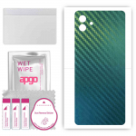 apgo Protective Skin Sticker for the back compatible with Samsung Galaxy M13 5G, Wrap Film, Foil, Vinyl - Pattern Carbon Chameleon CAKA1