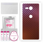 apgo skin sticker film foil vinyl for the BACK compatible with Sony Xperia XZ2 Compact, scratch-resistant, easy to install - Carbon Chameleon CAKA5