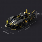 1:14 Tehnilist MOC ehitusklotsi Linn Superv&otilde;idus&otilde;iduautod Tume S&otilde;iduk EVO Klotsid M&auml;nguasjad Kingitused T&auml;iskasvanutele Lastele Poistele Lastele 1157 tk No Box