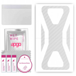 apgo Protective Skin Sticker for the back compatible with Black Shark 3S, Wrap Film, Foil, Vinyl - Pattern Transparent Carbon