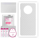 apgo Protective Skin Sticker for the back compatible with Huawei Mate 40 Pro, Wrap Film, Foil, Vinyl - Pattern Transparent Carbon