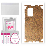 apgo Protective Skin Sticker for the back+sides compatible with Xiaomi Redmi K50i 5G, Full Wrap Film, Foil, Vinyl - Pattern Rusty Copper