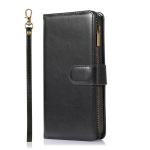 Multifunktsionaalne kahekihiline t&otilde;mblukuga rahakoti&uuml;mbris iPhone'i 15 14 13 12 Pro Max jaoks Samsung S24 S23 S22 Ultra A54 A15 A35 kaardipesa randmepaela &uuml;mberp&ouml;&ouml;ratav kate Huawei Mate 30 Pro must