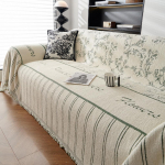 Talvine diivani r&auml;tik poolsametine pastoraalses stiilis diivani katteriie, kriimustusvastane padi Four Seasons universaalne diivani kate 180X130