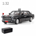 1/32 HONGQI L5 Paraad 70. aastap&auml;eva Auto Mudel M&auml;nguasi Simulatsioon Luksuslik Heli ja Valgus T&otilde;mmatav Tagasi Kogumisauto Kingitused Lastele 1/32-Size:16*6.5*4.5cm