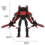 Ehitusplokk Titan Clock Man 2.0 Operaator Speakerman Drill Man Bricks Model