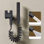 H&uuml;gieeniline du&scaron;&scaron; vannitoa tualettruumi jaoks bidee du&scaron;ipea, kahe v&auml;ljalaskeava nurga klapp Vannitoa tarvikute komplektid bidee WC-pott