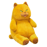 Paksu kassi pl&uuml;&uuml;sist t&auml;istopitud loomade m&auml;nguasi Elutruu musta kassi m&auml;nguasi poistele ja t&uuml;drukutele lastele j&otilde;ulukingitus 45cm yellow