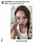 Twice Nayeon The 2nd Mini album NA BDM Lucky Draw Photocard 2 Cut Photo KPOP Lucky Draw - ver. C