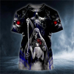 Moodne pealuu 3D-printimine meeste T-s&auml;rgid gooti vintage Harajuku suurte l&uuml;hikeste varrukatega t&auml;navapunk-stiilis O-kaelusega T-s&auml;rgid Trend Tops S valge