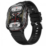 Smart Watch Military 2,01-tolline TFT-ekraan SMS-teabeekraan Muusika taasesitus V&auml;lissport Fitness GPS-j&auml;lgija Tervis Bluetooth-k&otilde;ne nutikell must