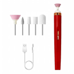 Mini-USB elektriline k&uuml;&uuml;neveski puur 5-&uuml;hes k&uuml;&uuml;nepoleerimismasin Kerge kaasaskantava mini-elektrimanik&uuml;&uuml;riga k&uuml;&uuml;neviil Micro-USB