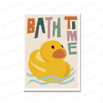 V&auml;rvilised armsad loomapardi l&otilde;uendi maalid vanniaja plakatid vannitoa seinakunstitr&uuml;kk pesuruum lapsed beebituba kodukaunistuse pildid 21x30cm No Framed valge