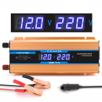 Uus inverter 12v/24v/48V/60V vahelduvvoolu 220v 2200W toitemuunduriga modifitseeritud siinuslaine LCD-ekraan DC p&auml;ikeseenergia transformaator, teisendus akukaabliga 12V to 220V