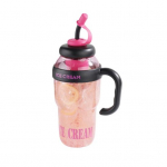 1300 ml veepudel k&auml;epideme kaantega &Otilde;lek&otilde;rred Lekkekindel joogikruus BPA-vaba kuumakindel kaasaskantav veetass spordireisib&uuml;roosse 1300ML lilla