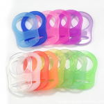 5 TK Baby Dummy luti hoidiku klambriadapter mitmev&auml;rvilise r&otilde;nga jaoks, silikoonnupp K&auml;siraamat vasts&uuml;ndinu tarvikute jaoks 5 pcs with ramdon color