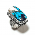 Natural Spiny Oyster Gemstone Handmade 925 Sterling Silver Ring Size 7 a6m20