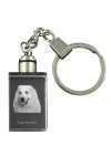 Pyrenean Mountain Dog, Great Pyrenees, Pyrenean Shepherd - Crystal key ring with dog photo, illuminated key ring, unique gift by Art-Dog brand