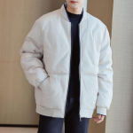 Talvine puuvillane jakk Meeste sportlik vabaaja l&uuml;hike pesapallijope p&uuml;stise kraega ja pehme sooja puuvillase jope 8XL