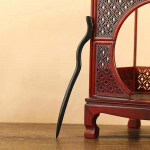 Hiina stiili imitatsiooniga nefriit puidust juuksepulgad Lihtsad retroh&otilde;ngulised juuksehargid juuksen&otilde;elad naistele t&uuml;drukutele juuksekumm Fikseeritud juustega ehted