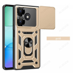 Slide Camera Funda for Redmi 13 4G Case Push Lens Ring Statiivi kaitsekate Xiaomi Redmi 13 4G p&otilde;rutuskindlale Capa for Redmi 13 4G must
