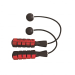 Juhtmeta h&uuml;ppen&ouml;&ouml;riga kaalutud juhtmeta h&uuml;ppen&ouml;&ouml;riga reguleeritav k&ouml;is siseruumides kasutatavaks h&uuml;ppen&ouml;&ouml;riks fitness-treeninguteks punane