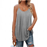 Naiste vabaaja s&auml;rgid, varrukateta spagetirihmad, armsad topid Camisole Tee Tank XXL