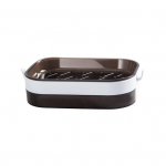 Seebi&uuml;mbris Seinale kinnitatav ventilatsioon Plastist vett &auml;rajuhtiv Kuivab kiiresti Seebik&auml;sn vannituppa punane