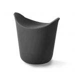 Popkorni &auml;mber kokkupandav toiduklass, suure mahutavusega DIY tassi kuju mikrolaineahi silikoon Popkornivalmistaja kaussi k&ouml;&ouml;gitarvikud must