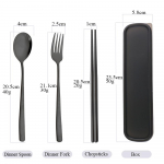 4tk s&ouml;&ouml;gipulgad lusikakahvel karbiga s&ouml;&ouml;gin&otilde;ude komplektid 304 roostevabast terasest kaasaskantavad reisis&ouml;&ouml;giriistade komplekt lauan&otilde;ud k&ouml;&ouml;gin&otilde;ud