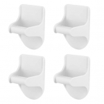 4 tk pihustuspudeli hoidja seinakinnitusega pihustuspudeli riidepuu Isekleepuv pihustav pudelihoidja riiuli seinahoidja kodukorrapidaja jaoks valge